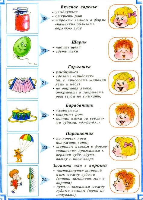 Артикуляционные упражнения для четкой речи