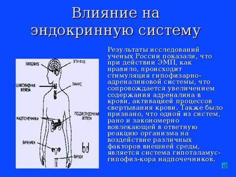 Влияние на эндокринную систему