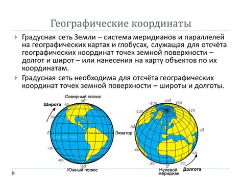 Географические координаты и соседи