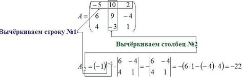 Значение определителя второго порядка в линейной алгебре