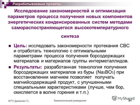 Исследование эффективности новых компонентов