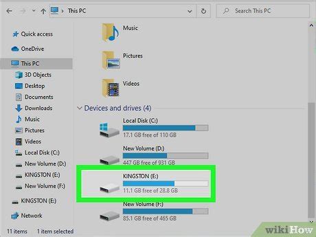 Как проверить доступное пространство на USB-накопителе