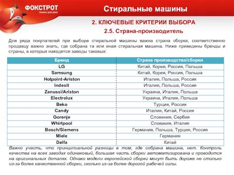 Ключевые критерии при выборе устройства