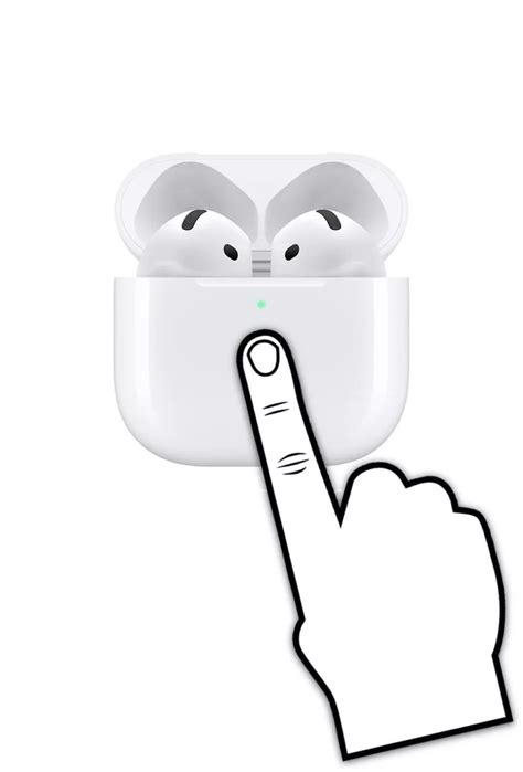 Кнопка на кейсе AirPods 2