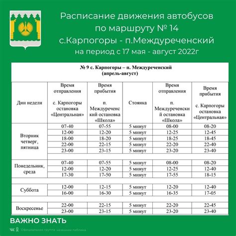 Корректировка расписания