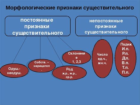 Морфологические признаки