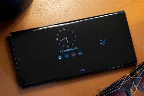 Настройка AOD Samsung на устройстве