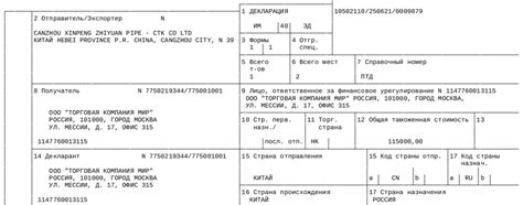 Обязательность таможенной декларации