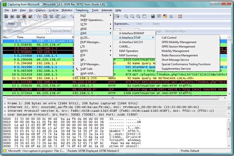 Описание инструмента Wireshark