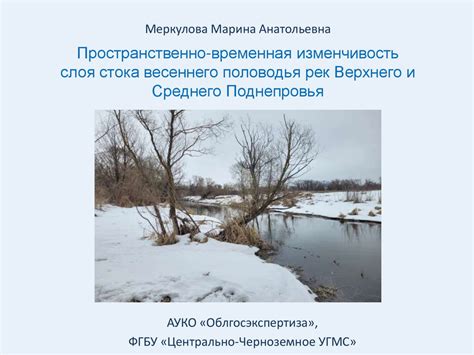 Особенности эволюции ручейных систем весеннего стока