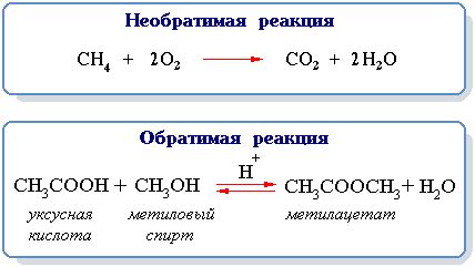Процессы обратной реакции и их влияние на продукты
