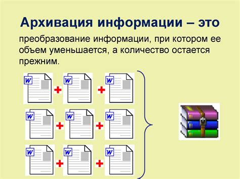 Разархивация архива