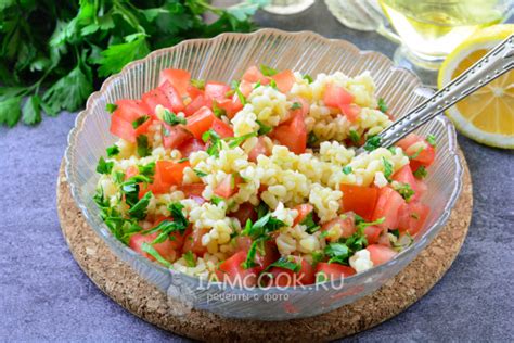 Рецепт пикантного салата с булгуром и курицей