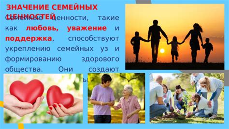 Семейные ценности и общественное значение
