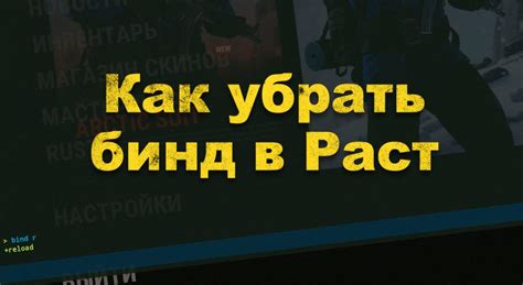 Узнайте, как отключить бинд