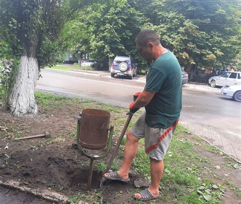 Установка урн на критических участках
