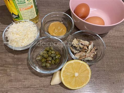 Шаги по приготовлению соуса Цезарь