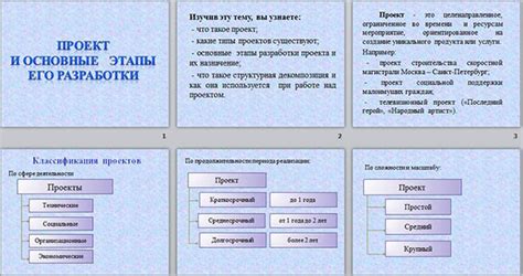 Этапы создания проекта в 10 классе