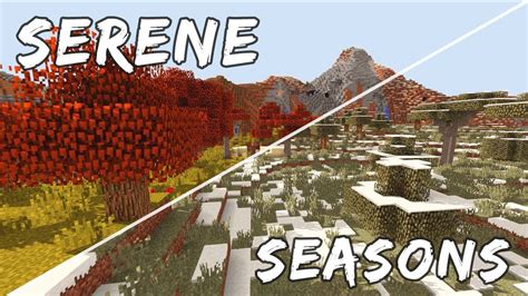 В Minecraft Serene Seasons