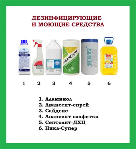 Используйте моющие средства