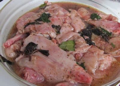 Натирки и маринады для кролика