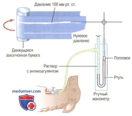 Определение давления с помощью уровня крови