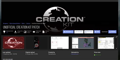 Открываем мод в Creation Kit