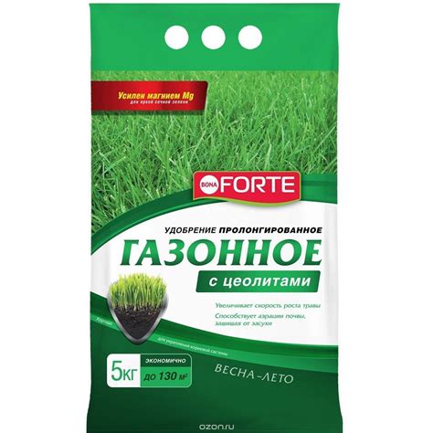 Подкормка и удобрение газона