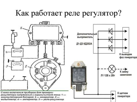 Проверка работы реле регулятора 121.3702