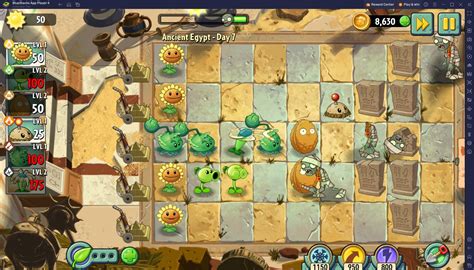 Уровни в игре Plants vs Zombies 2