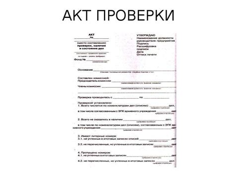  Порядок проведения проверки 