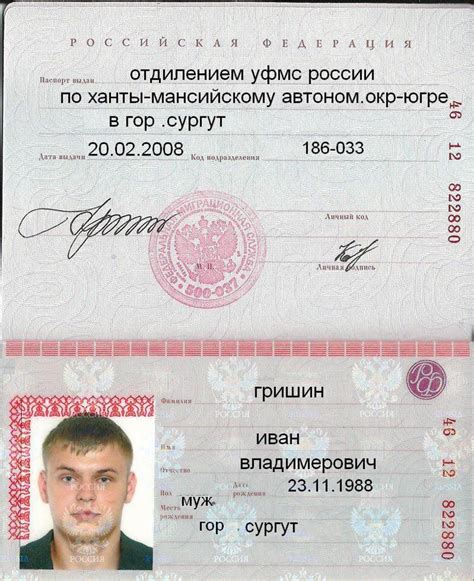  Составление паспорта 